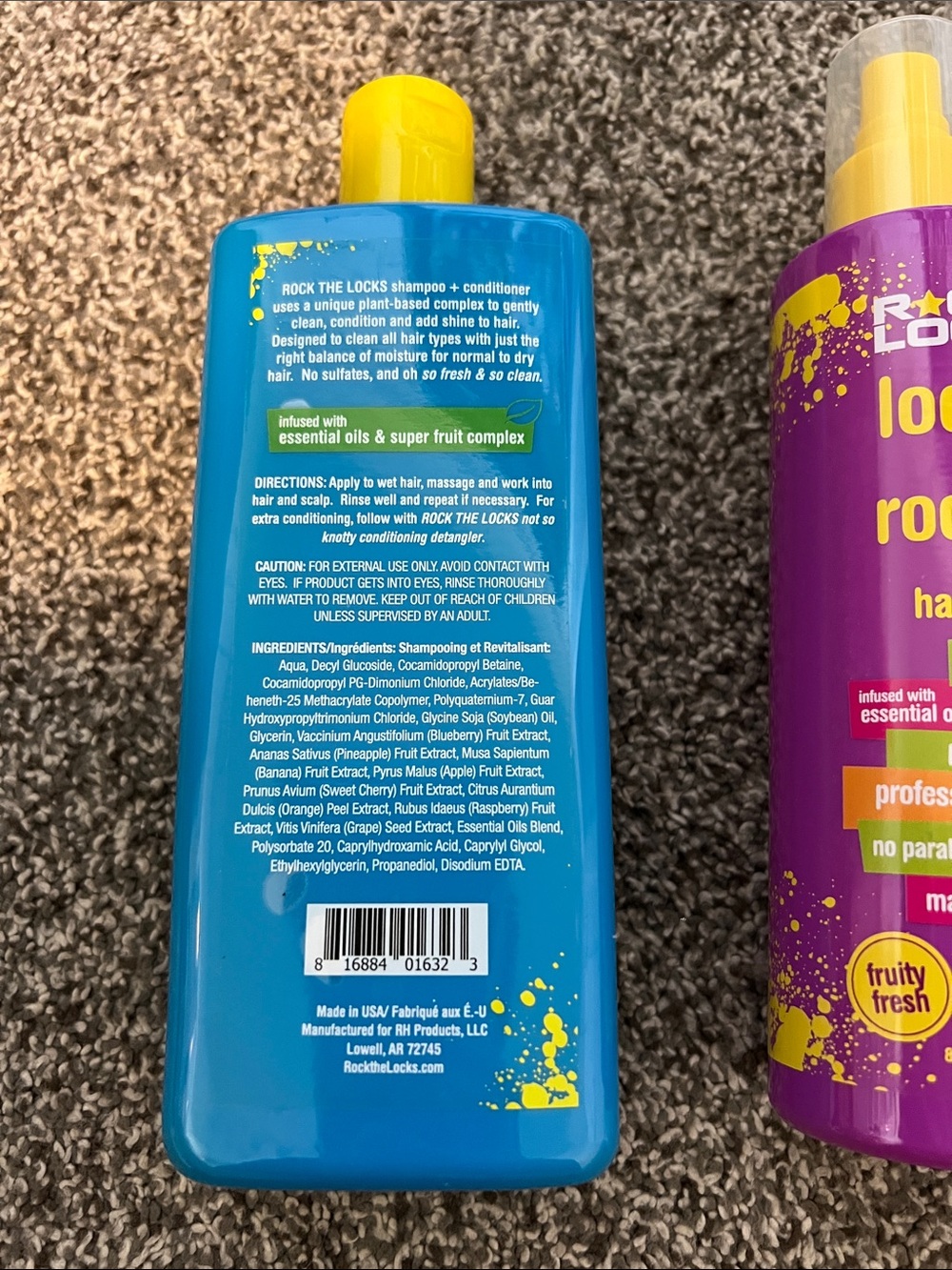 BNWT Rock the Locks Hair Care Trio (shampoo/conditioner, hairspray, detangler) - Picture 3 of 7
